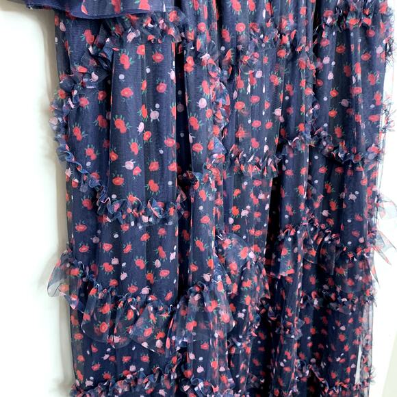 Jessakae Everafter Ever After Dress Navy Floral Womens XXL 2XL Blue - Picture 8 of 16